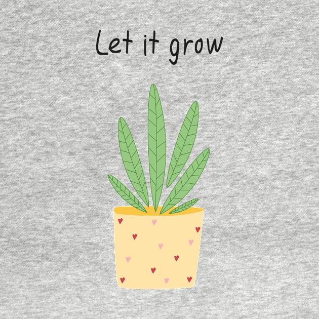 Let it grow, botanical illustration by ColorsHappiness